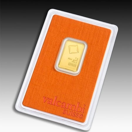 سبيكة ذهب Valcambi عيار 24 بوزن 5 غرام
