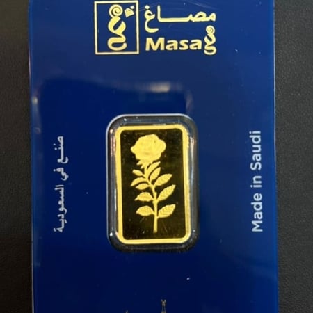 سبيكة ذهب عيار 24 وردة مصاغ بوزن 10 غرام