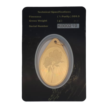 سبيكة ذهب Save in Gold عيار 24 بوزن 31.1 غرام