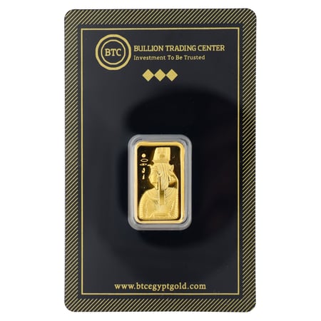 سبيكة ذهب بي تي سي عيار 24 بوزن 5 غرام