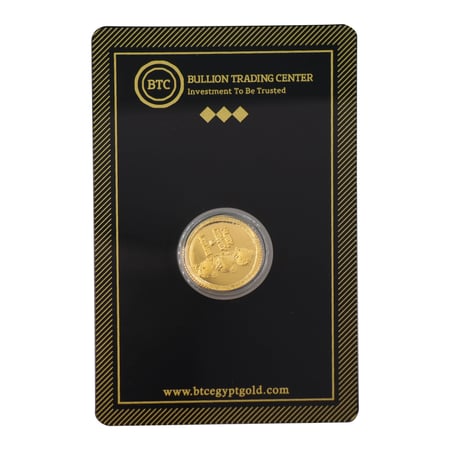 جنيه ذهب كركور وفرفور وزرزور عيار 24 بي تي سي بوزن 2 غرام