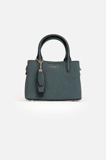 شنطة يد من كريسبلا ومحفظه داخليه لون اسود