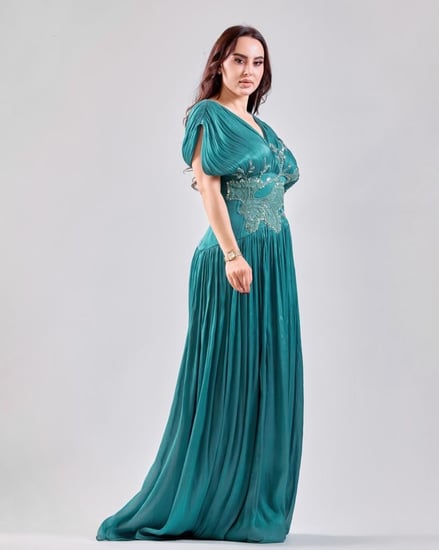 فستان سهرة تيفاني أورجنزا بتطريز سيلاني