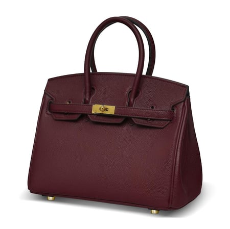 Birken Bag Burgundy   ميني بيركن ( عنابي) بالحجم وسط 25سم