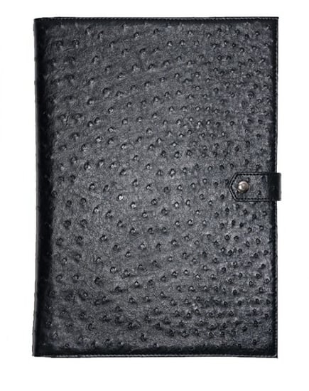 فولدر  الأسود بجلد النعام