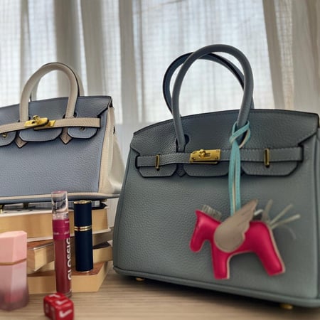 Birken Bag baby blueميني بيركن ( سماوي) بالحجم الكبير