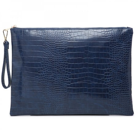 باوتش الأزرق (كحلي) بجلد التمساح