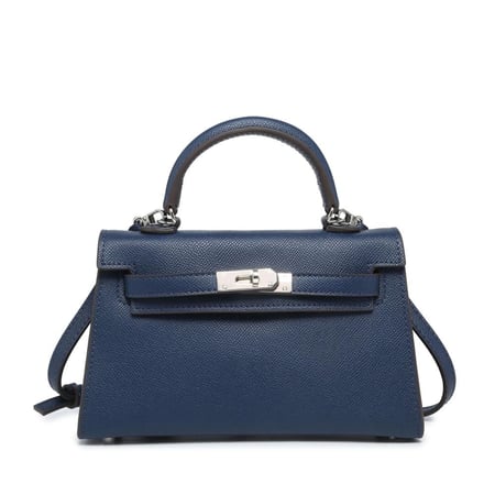khaki Bag Dark blue ميني كيلي ( أزرق )بالحجم الوسط