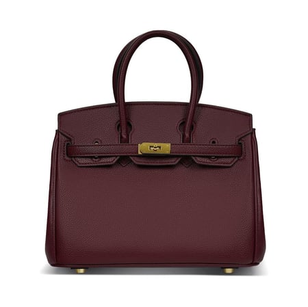 Birken Bag Burgundy   ميني بيركن ( عنابي) بالحجم وسط 25سم