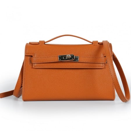 شنطة يد 'كيلي كات' جملي||  Brown Kelly Cut handbag