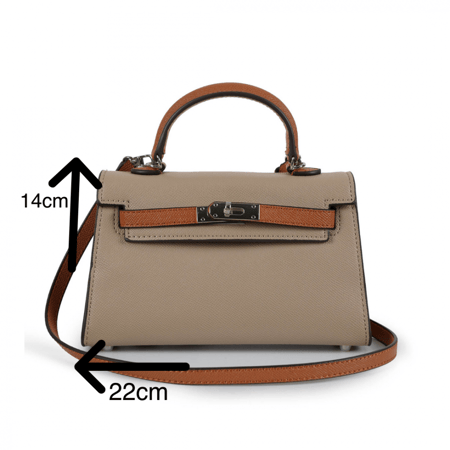 Baby Blue gold Bag | ميني كايلي (سماوي) حديده ذهبيه بالحجم الوسط