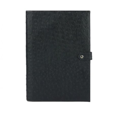 فولدر  الأسود بجلد النعام