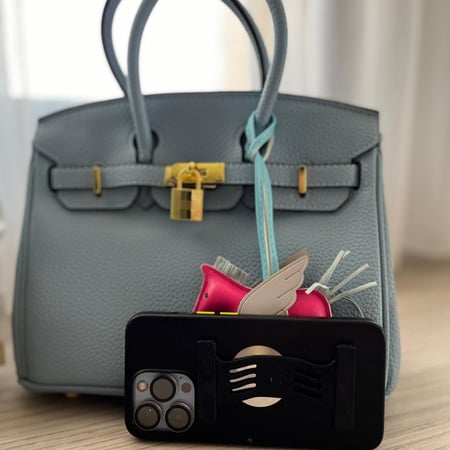 Birken Bag baby blueميني بيركن ( سماوي) بالحجم الكبير