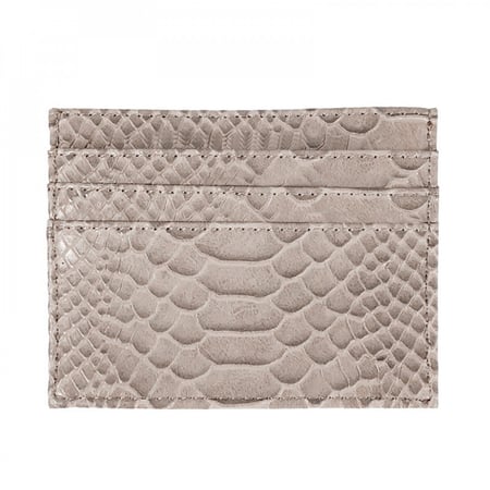 محفظة البطاقات بيج  بجلد الافعي