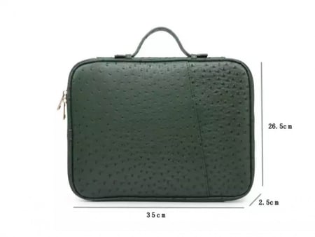حقيبه لابتوب  البيج بجلد التمساح  13 انش