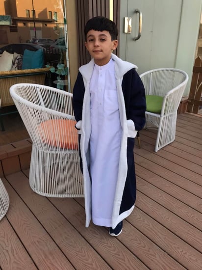 فروه الشتاء للاطفال ملابس اطفال شتوية مع قبعة لون اسود مع ابيض