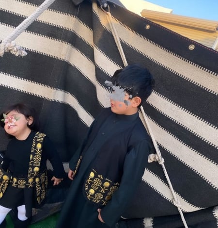 لبس يوم التأسيس السعودي للاطفال