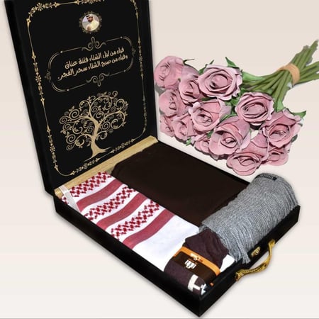 اطقم رجالية هدايا شتوية مع شال شتوي