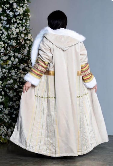 فروه عسيري نسائيه مخمل مائي فاخر جوده عاليه نقوش تراثيه دافئه