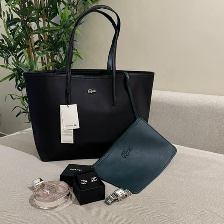 شنطة لاكوست دبل فيس - متجر شنط ذا ترند