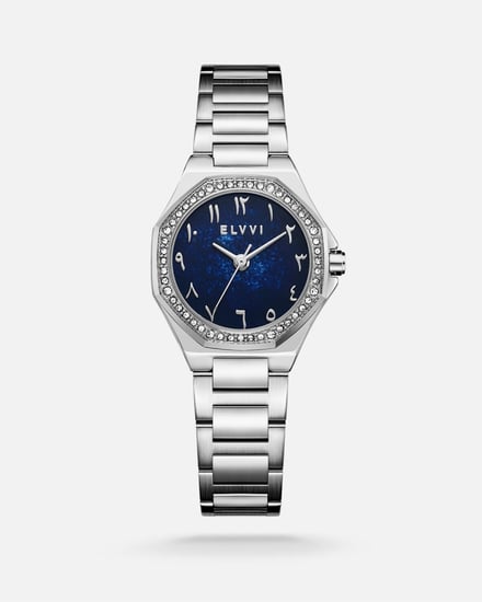 ساعة نسائية ستيل باللون الفضي