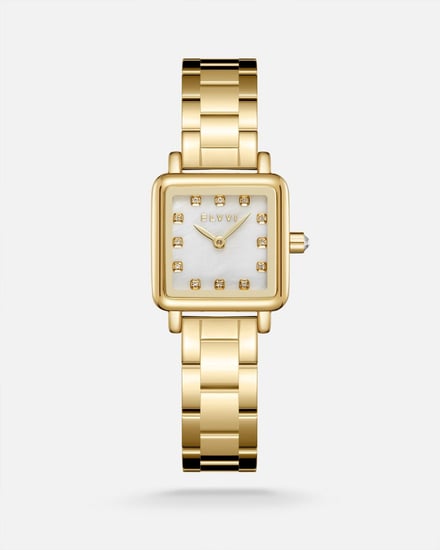 ساعة نسائية ستيل بلون ذهبي|إلڤي