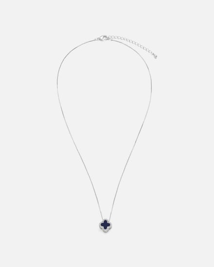 سلسال نسائي أنيق بلون فضي