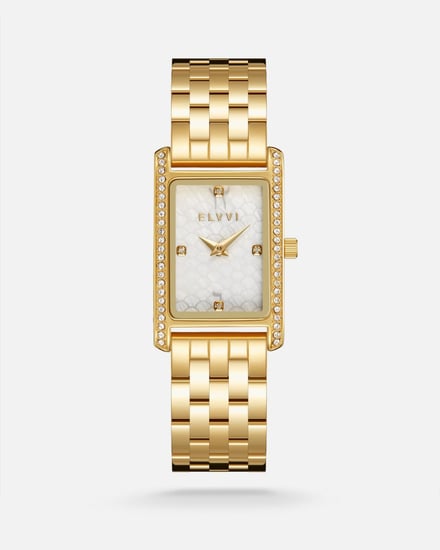 ساعة نسائية ستيل باللون الذهبي