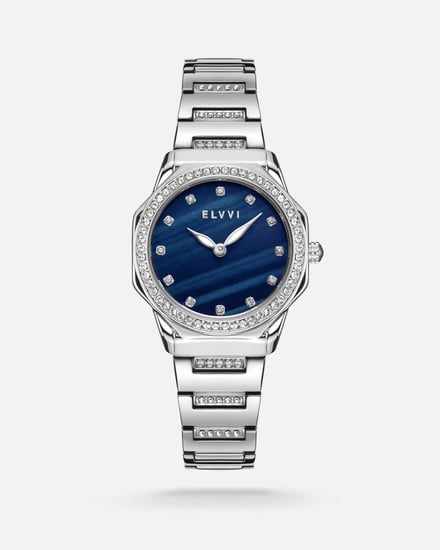 ساعة نسائيه بسير ستيل باللون الفضي من الفــــي