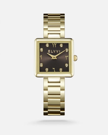 ساعة نسائية ستيل باللون الذهبي