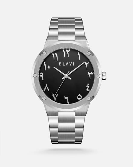 ساعة رجالية ستيل باللون الفضي|  إلڤي