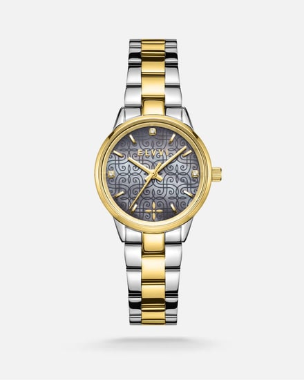 ساعة نسائيه ستيل باللون الذهبي و الفضي