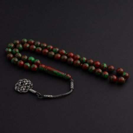 سبحة بكالايت طربزون فضة  -  لهيب