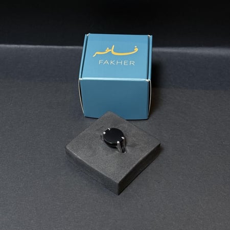 خاتم ملكي اسود شنكار