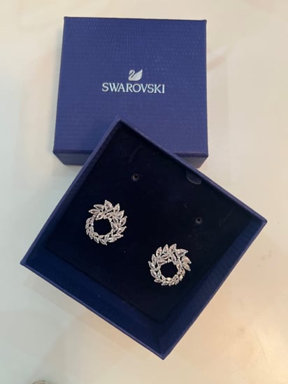 حلق اذن سوارفسكي مطلي - اكسسواراتي