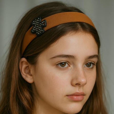طوق شعر يتميز بتصميم عصري لافت للنظر، مثالية لإضافة لمسة من الأناقة والأناقة إلى أي ملابس.