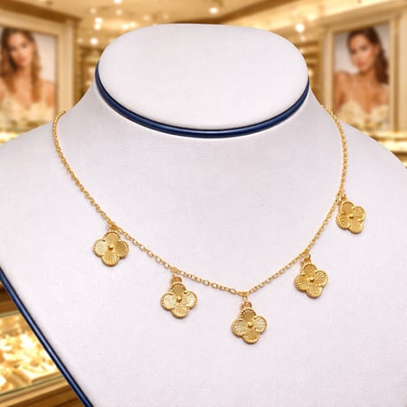 سلسال ذهبي عقد أنيق سلسلة رفيعة مصنوعة من الستانلس ستيل مقاومة للصدا و الماء لايتغير