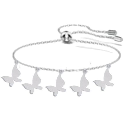 اسوارة نسائية سوار أنيق و ناعم اسوارة رفيعة مصنوعة من الستانلس ستيل مقاومة للصدا و الماء لون لايتغير