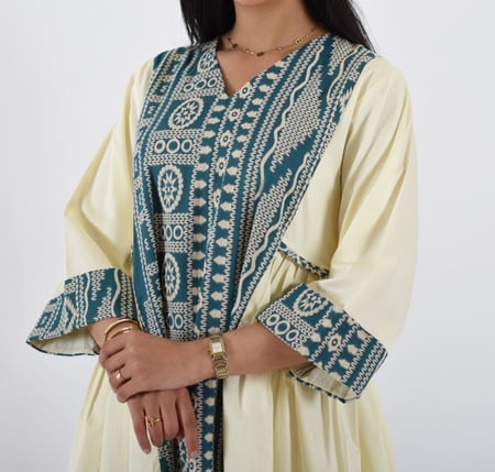 جلابية مطرزة جاكار