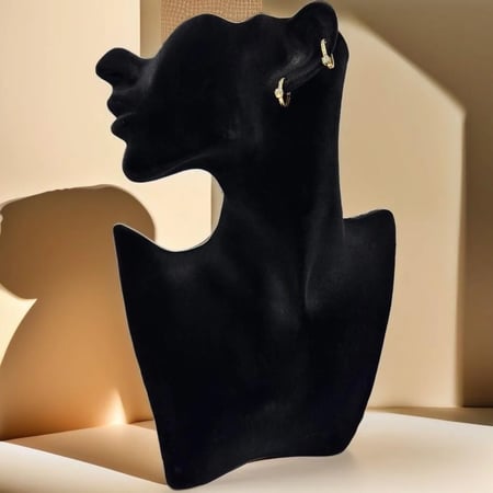 حلق الماس ذهب عيار 18