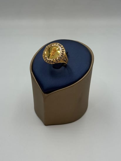 خاتم وردة عيار 21 - مجوهرات قصر المدينة للذهب - الدمام