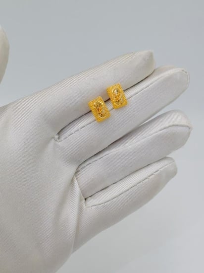 حلق ذهب عيار 21