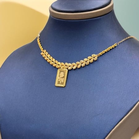 عقد غصن الزيتون ذهب عيار 21