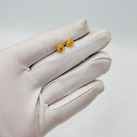 حلق ذهب عيار 21