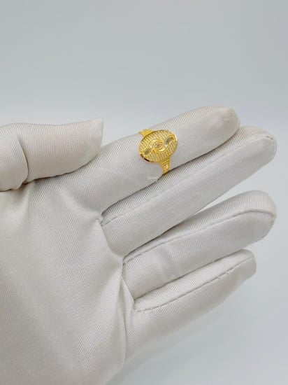 خاتم ذهب عيار 21