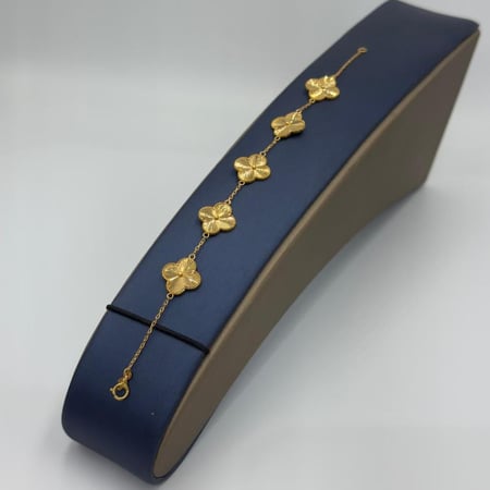 اسوارة تصميم عالمي ذهب عيار 21