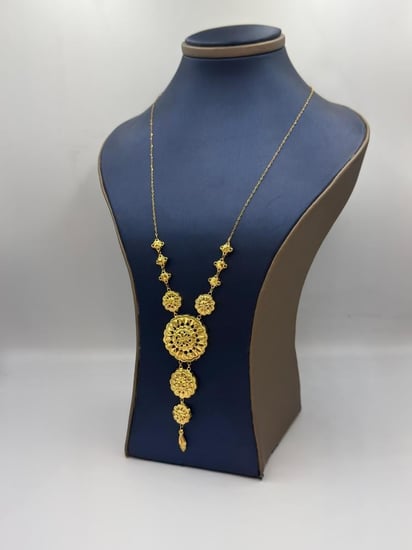 عقد كرسي جابر ذهب عيار 21