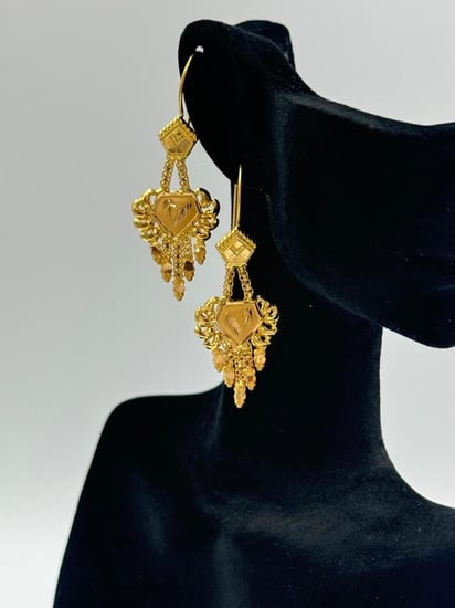 Earring 22K -  حلق عيار 22