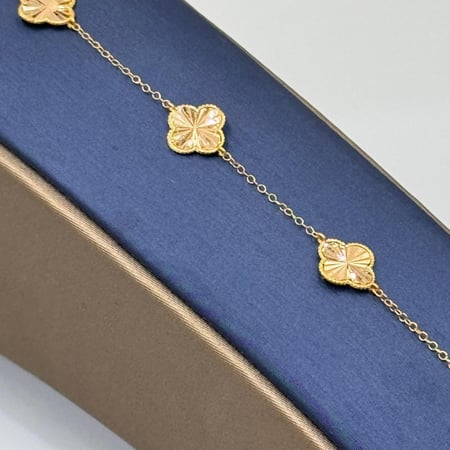 اسوارة وردة ذهب عيار 21