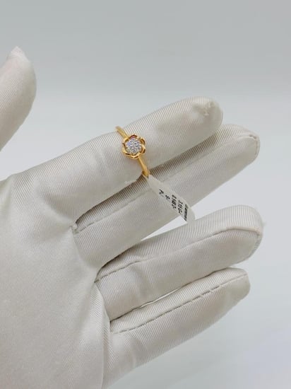 خاتم الماس عيار 18